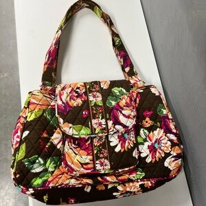 Floral Quilted Shoulder Bag